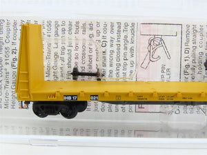 N Scale Micro-Trains MTL 54130 IHB Indiana Harbor Belt Bulkhead Flat Car #17021