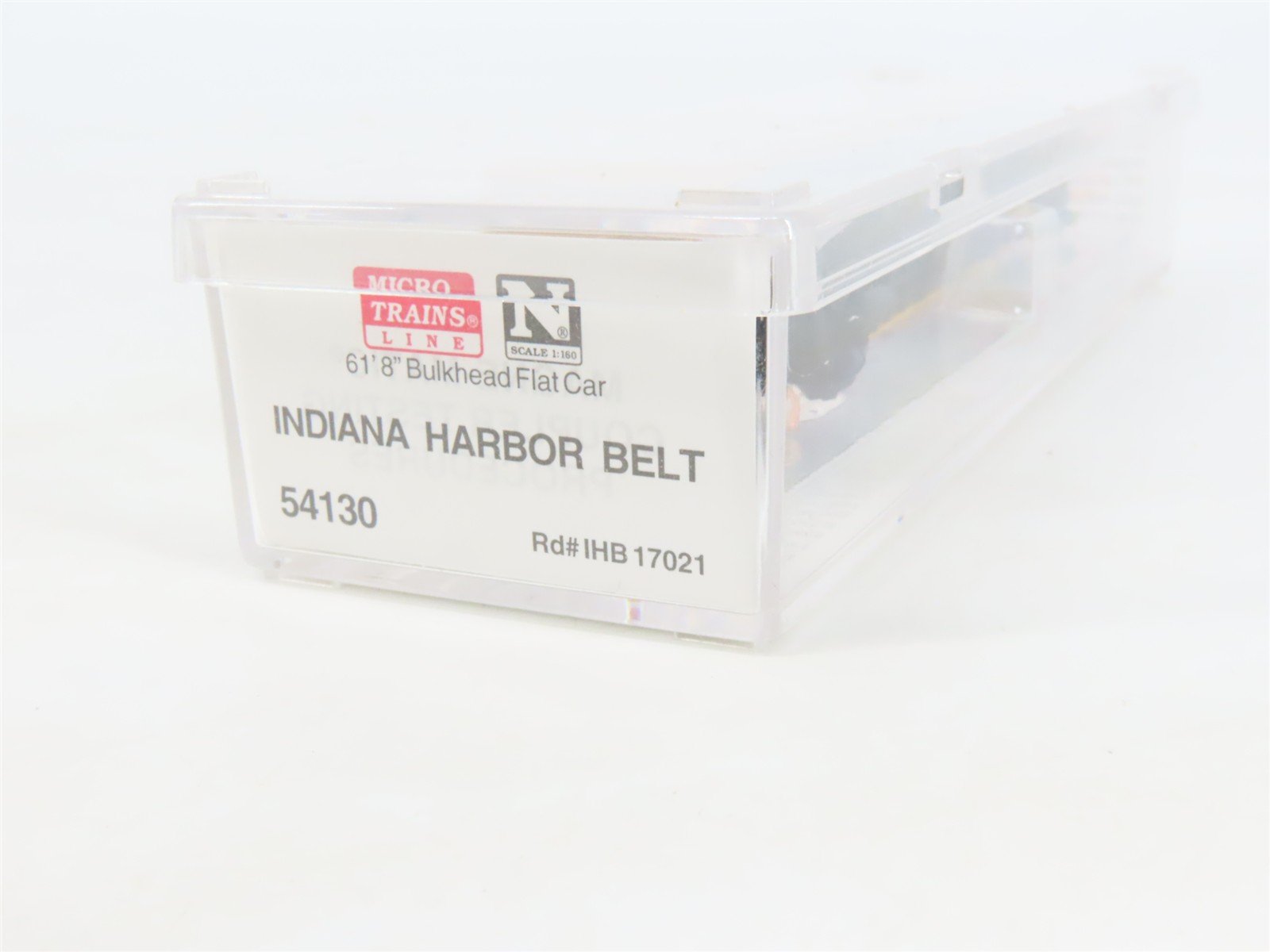 N Scale Micro-Trains MTL 54130 IHB Indiana Harbor Belt Bulkhead Flat Car #17021