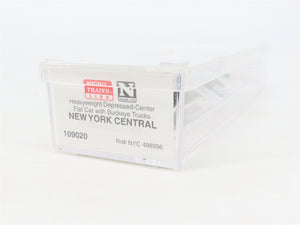N Micro-Trains MTL 109020 NYC New York Central Depressed Center Flat Car #498996