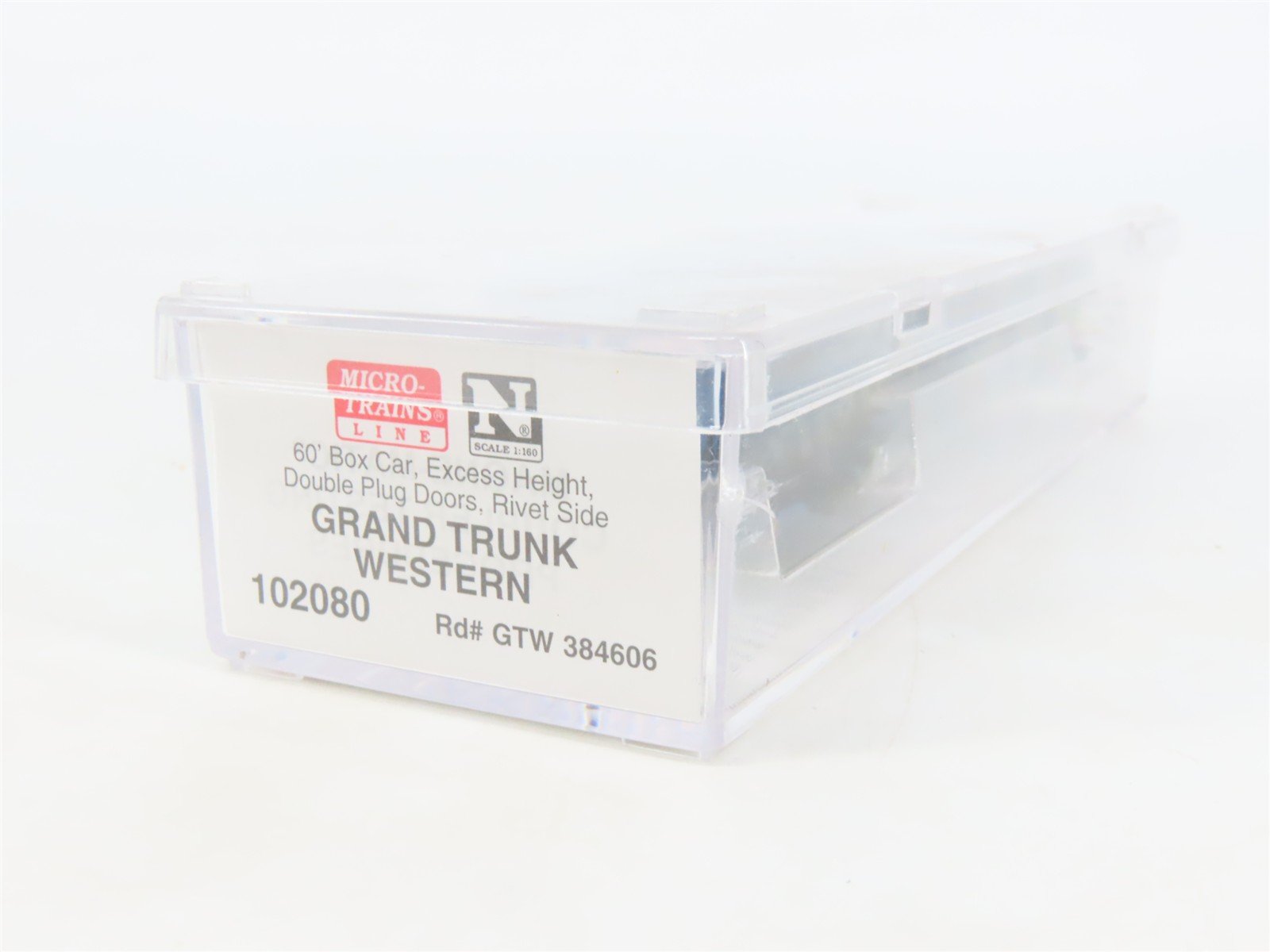N Scale Micro-Trains MTL 102080 GTW 60' Excess Height Box Car #384606