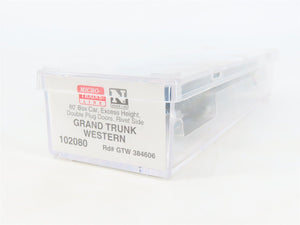 N Scale Micro-Trains MTL 102080 GTW 60' Excess Height Box Car #384606