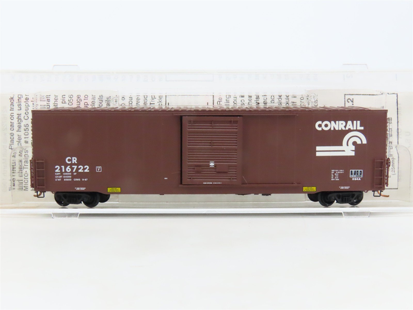 N Scale Micro-Trains MTL 104040 CR Conrail 60' Excess Height Box Car #216722