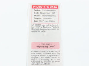 N Scale Micro-Trains MTL 10100010 NP Northern Pacific 40' Hy-Cube Boxcar #659999