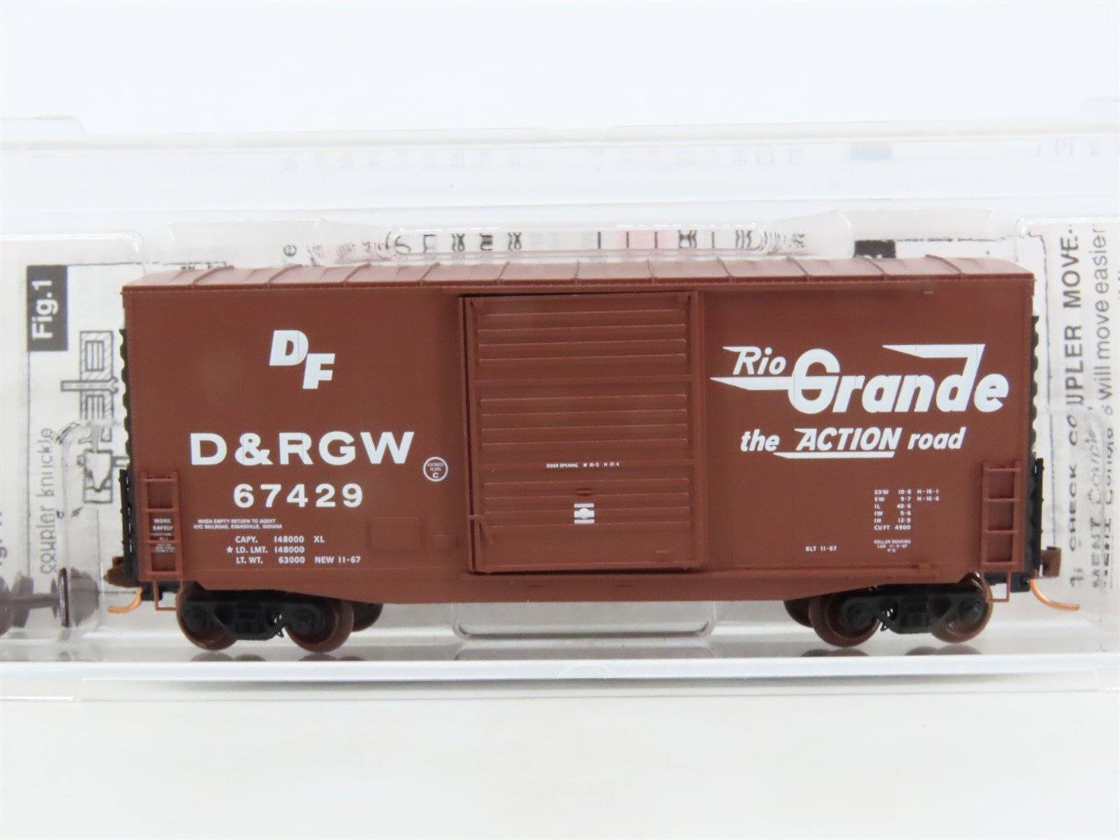 N Scale Micro-Trains MTL 10100030 D&RGW Rio Grande 40' Hy-Cube Box Car #67429
