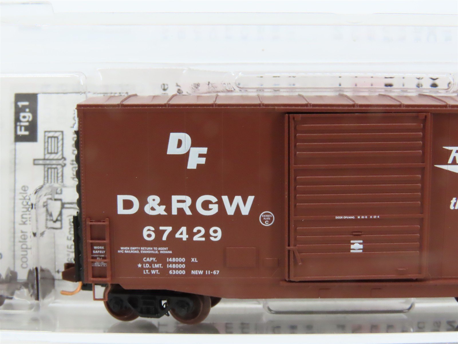 N Scale Micro-Trains MTL 10100030 D&RGW Rio Grande 40' Hy-Cube Box Car #67429