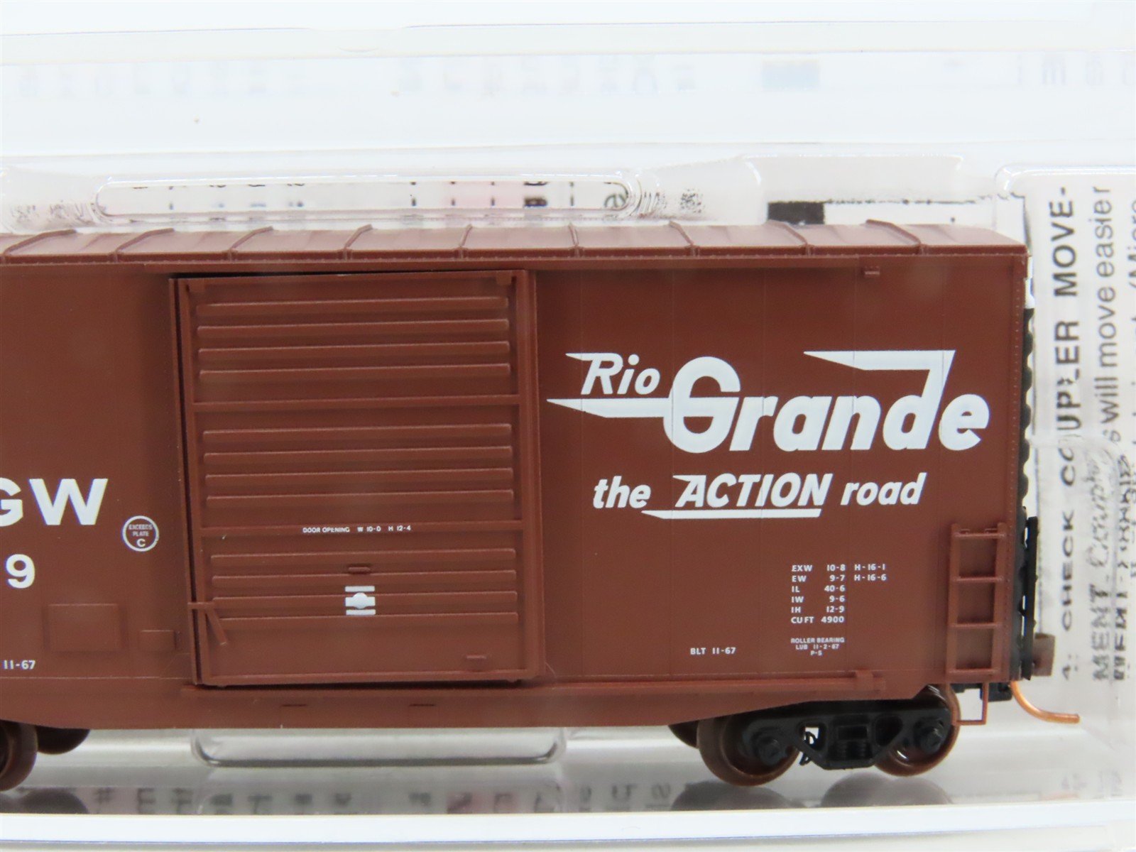 N Scale Micro-Trains MTL 10100030 D&RGW Rio Grande 40' Hy-Cube Box Car #67429