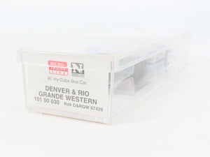 N Scale Micro-Trains MTL 10100030 D&RGW Rio Grande 40' Hy-Cube Box Car #67429