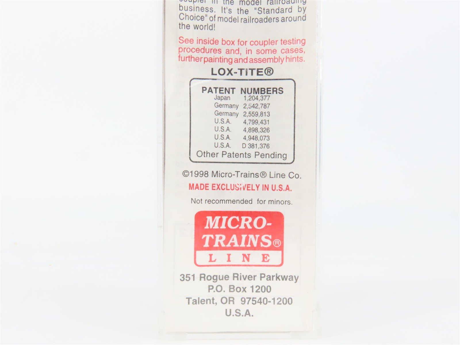N Scale Micro-Trains MTL 103030 ATSF Santa Fe 60' Excess Height Box Car #37575