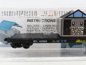 N Micro-Trains MTL 06400510 MTL Medford Talent & Lake Creek TOFC Flat Car #63569