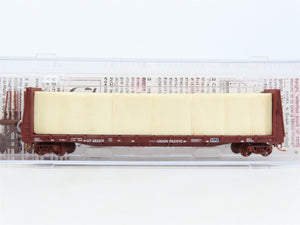 N Scale Micro-Trains MTL 05400152 UP Bulkhead Flat Car #262074 w/ Lumber Load