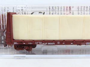 N Scale Micro-Trains MTL 05400152 UP Bulkhead Flat Car #262074 w/ Lumber Load