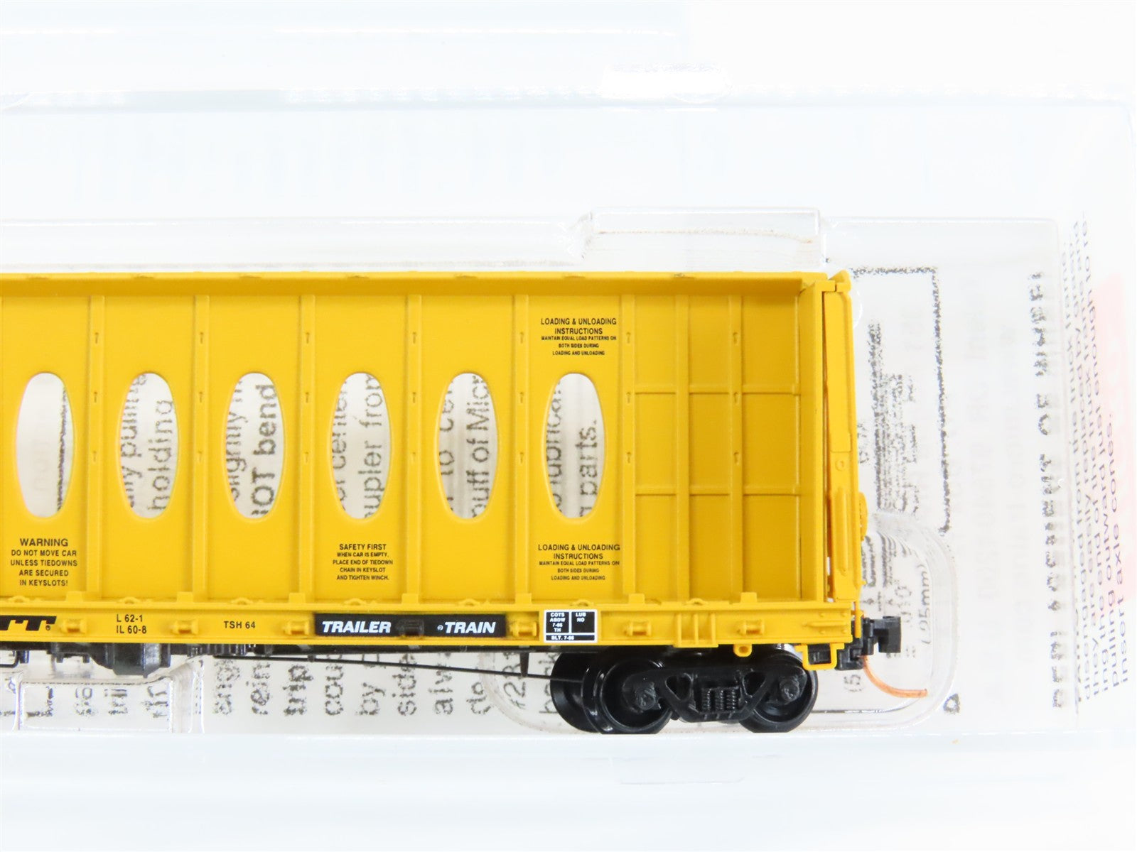 N Scale Micro-Trains 53020 TTZX Trailer Train 60' Centerbeam Flat Car 86097 RTR