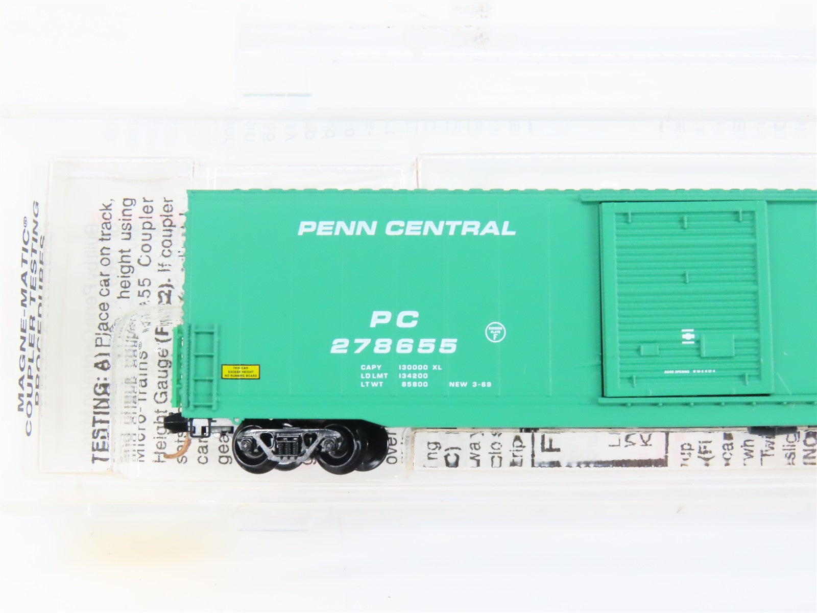 N Scale Micro-Trains 104020 PC Penn Central 60' Box Car 278655 RTR