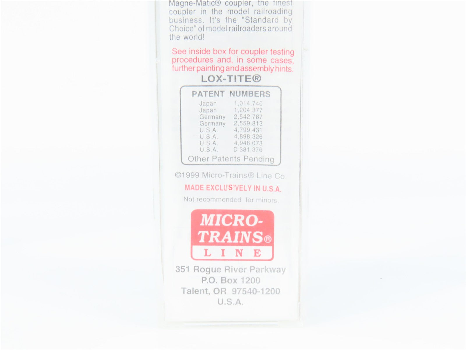 N Scale Micro-Trains 104020 PC Penn Central 60' Box Car 278655 RTR