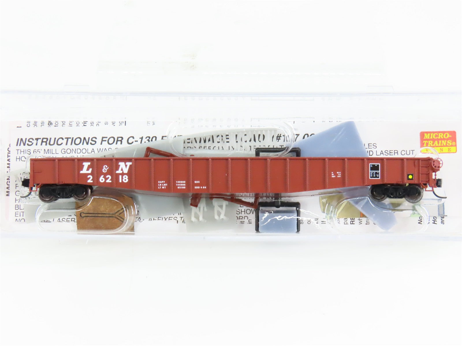 N Scale Micro-Trains 10700110 L&N Louisville & Nashville 65' Mill Gondola RTR