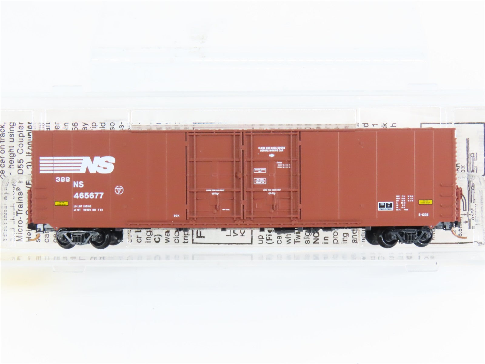 N Scale Micro-Trains 102070 NS Norfolk Southern 60' Box Car 465677 RTR