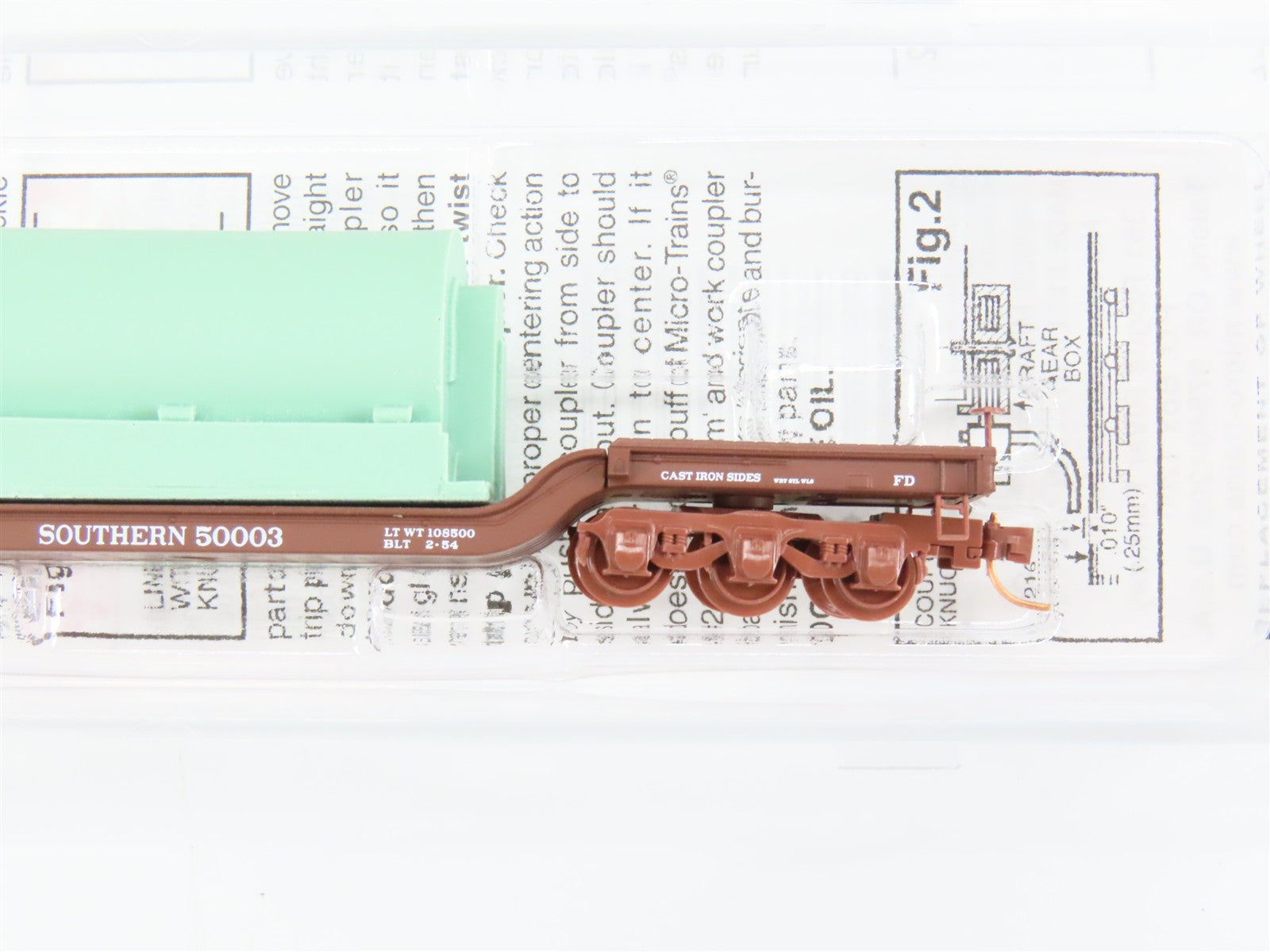N Scale Micro-Trains 109230 SOU Southern Railway Flat Car 50003 RTR