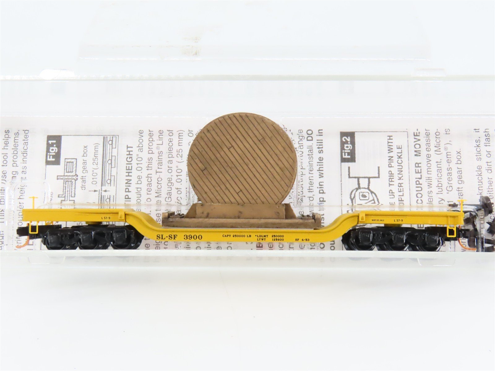 N Scale Micro-Trains 10900250 SL-SF St. Louis-San Francisco Flat Car 3900 RTR