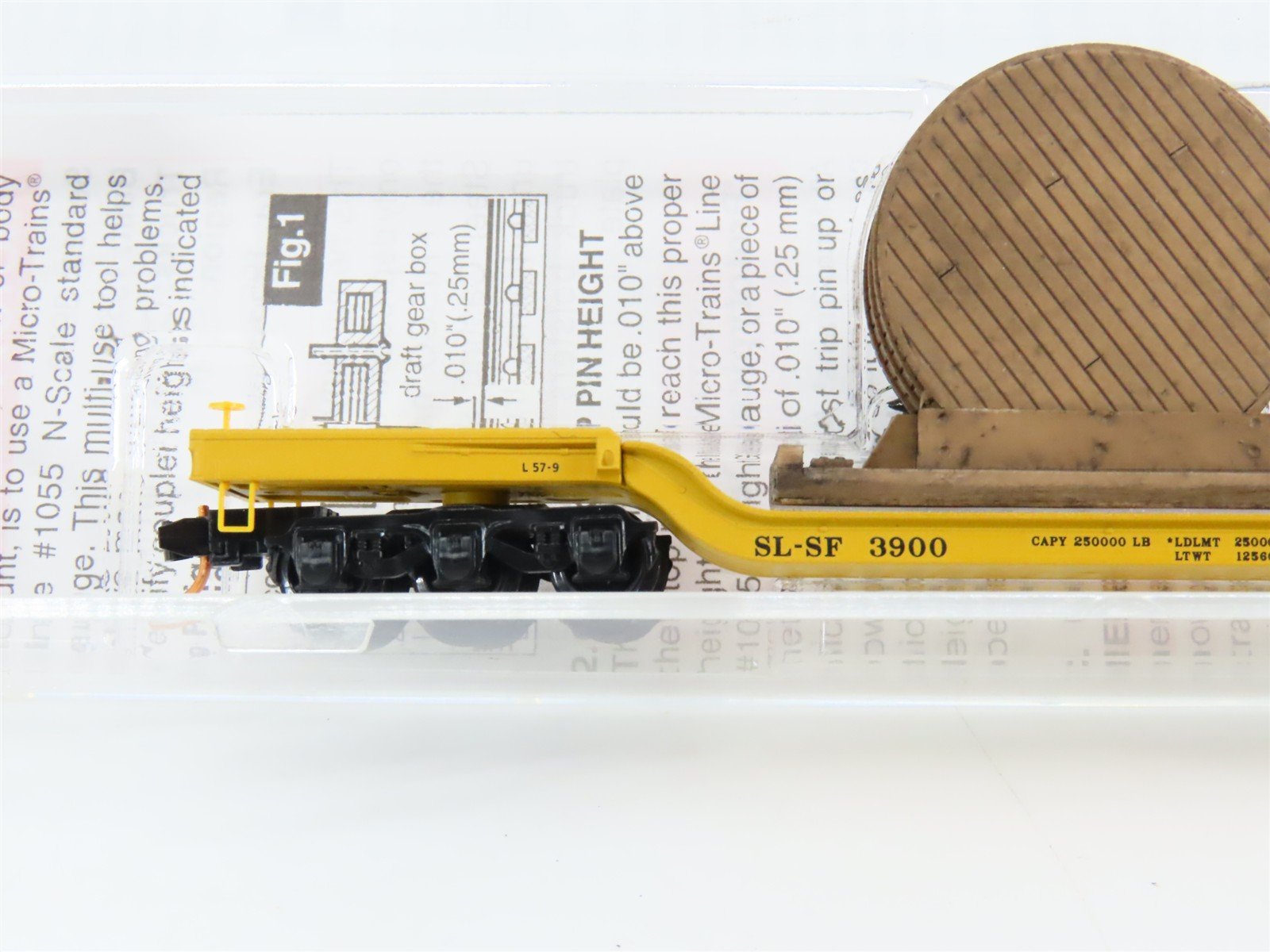 N Scale Micro-Trains 10900250 SL-SF St. Louis-San Francisco Flat Car 3900 RTR