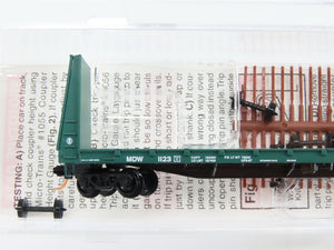 N Scale Micro-Trains 54100 Minnesota, Dakota & Western 61' Bulkhead Flat Car RTR