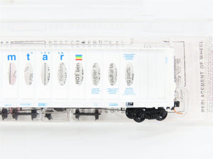 N Scale Micro-Trains 53510 GBRX Domtar Gypsum 60' Flat Car 9022 RTR