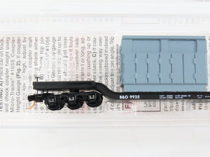 N Scale Micro-Trains 109210 B&O Baltimore & Ohio Depressed-Center Flat Car RTR