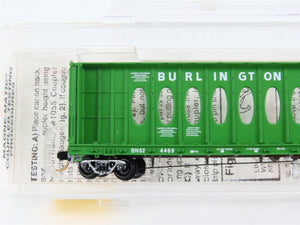 N Scale Micro-Trains 53010 BN Burlington Northern 60' Flat Car 624469 RTR