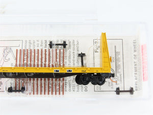 N Scale Micro-Trains 54130 IHB Indiana Harbor Belt 61' Bulkhead Flat Car RTR