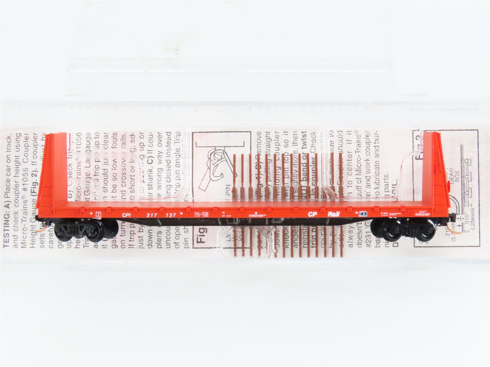 N Scale Micro-Trains 54070 CP Rail 61' Flat Car 317137 RTR