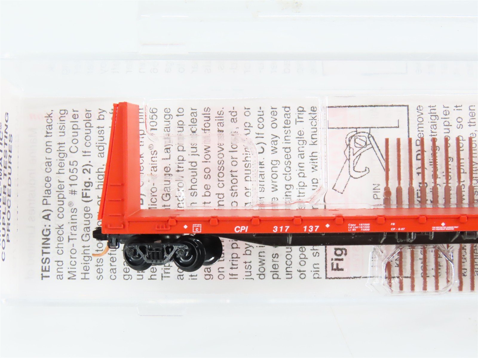 N Scale Micro-Trains 54070 CP Rail 61' Flat Car 317137 RTR