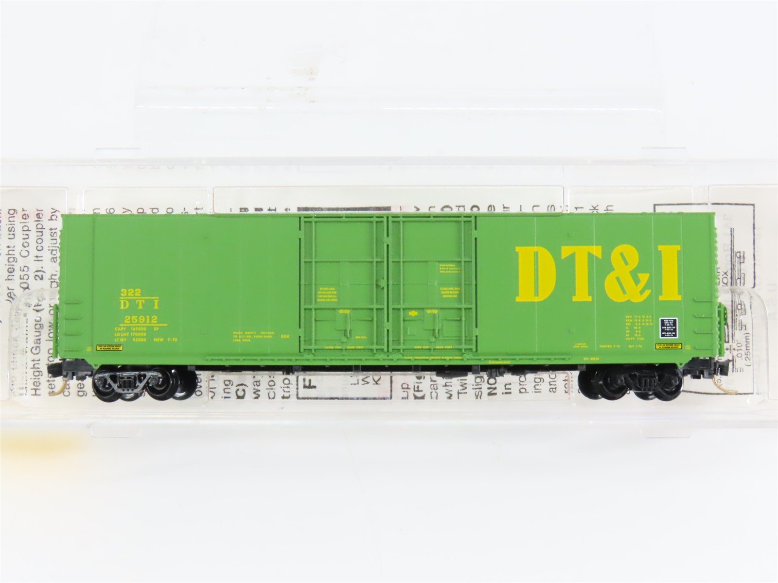 N Scale Micro-Trains 102010 DTI Detroit, Toledo & Ironton 60' Box Car 25912 RTR