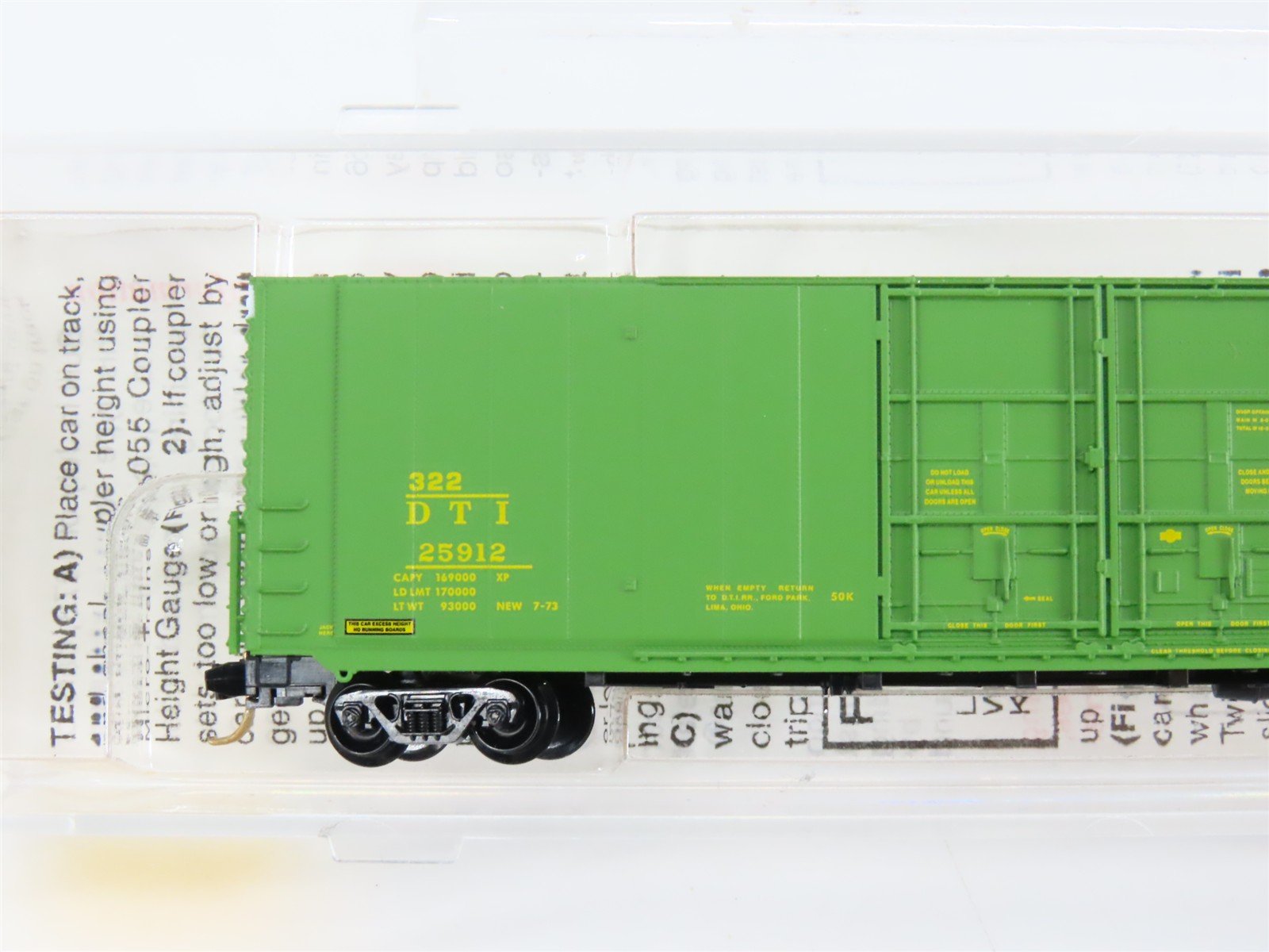 N Scale Micro-Trains 102010 DTI Detroit, Toledo & Ironton 60' Box Car 25912 RTR