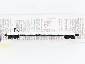 N Scale Micro-Trains 64010 ATSF Atchison, Topeka & Santa Fe Flat Car 293304 RTR