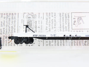 N Scale Micro-Trains 64010 ATSF Atchison, Topeka & Santa Fe Flat Car 293304 RTR