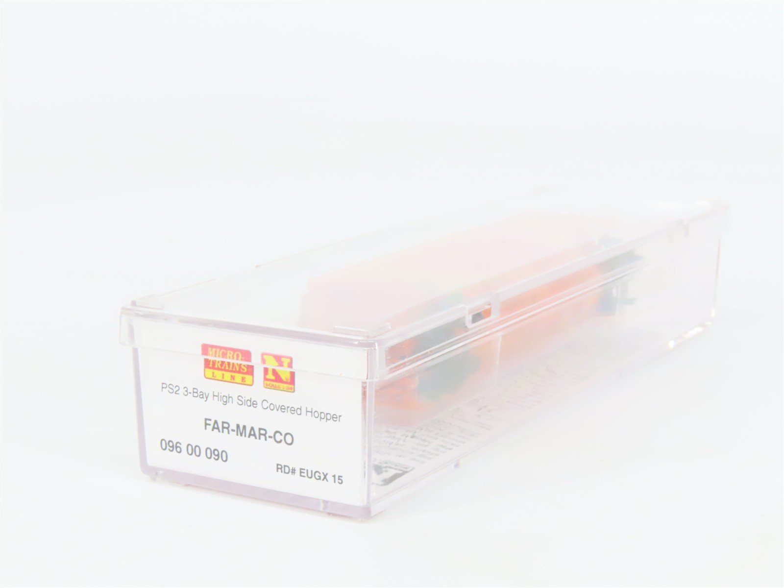 N Scale Micro-Trains 09600090 EUGX FAR-MAR-CO 3-Bay Covered Hopper 15 RTR