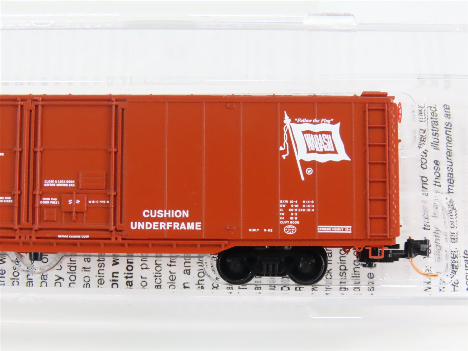 N Scale Micro-Trains 12200010 WAB Wabash 60' Double Plug Door Box Car 50076 RTR