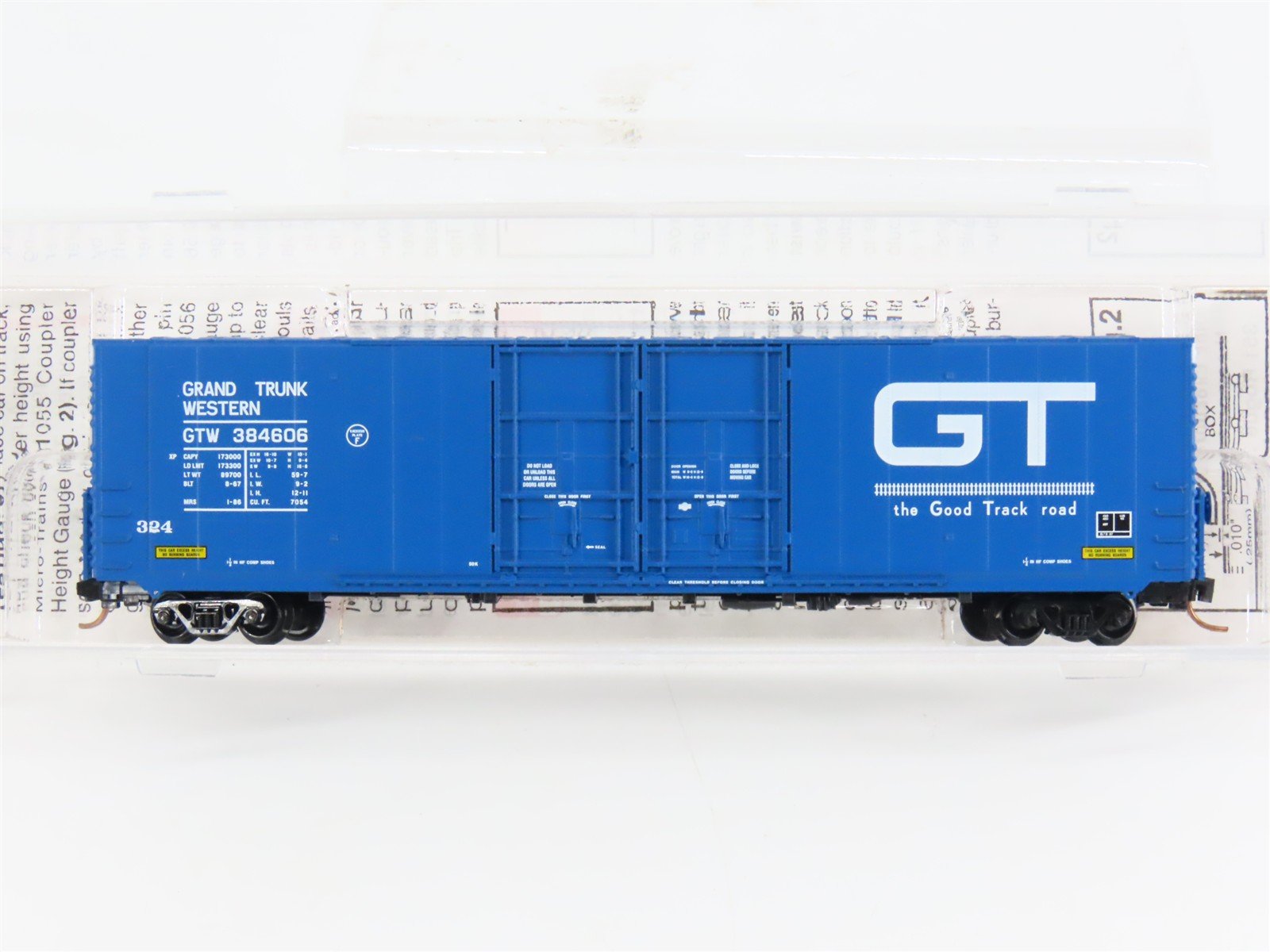 N Scale Micro-Trains 102080 GTW Grand Trunk Western 60' Box Car 384606 RTR