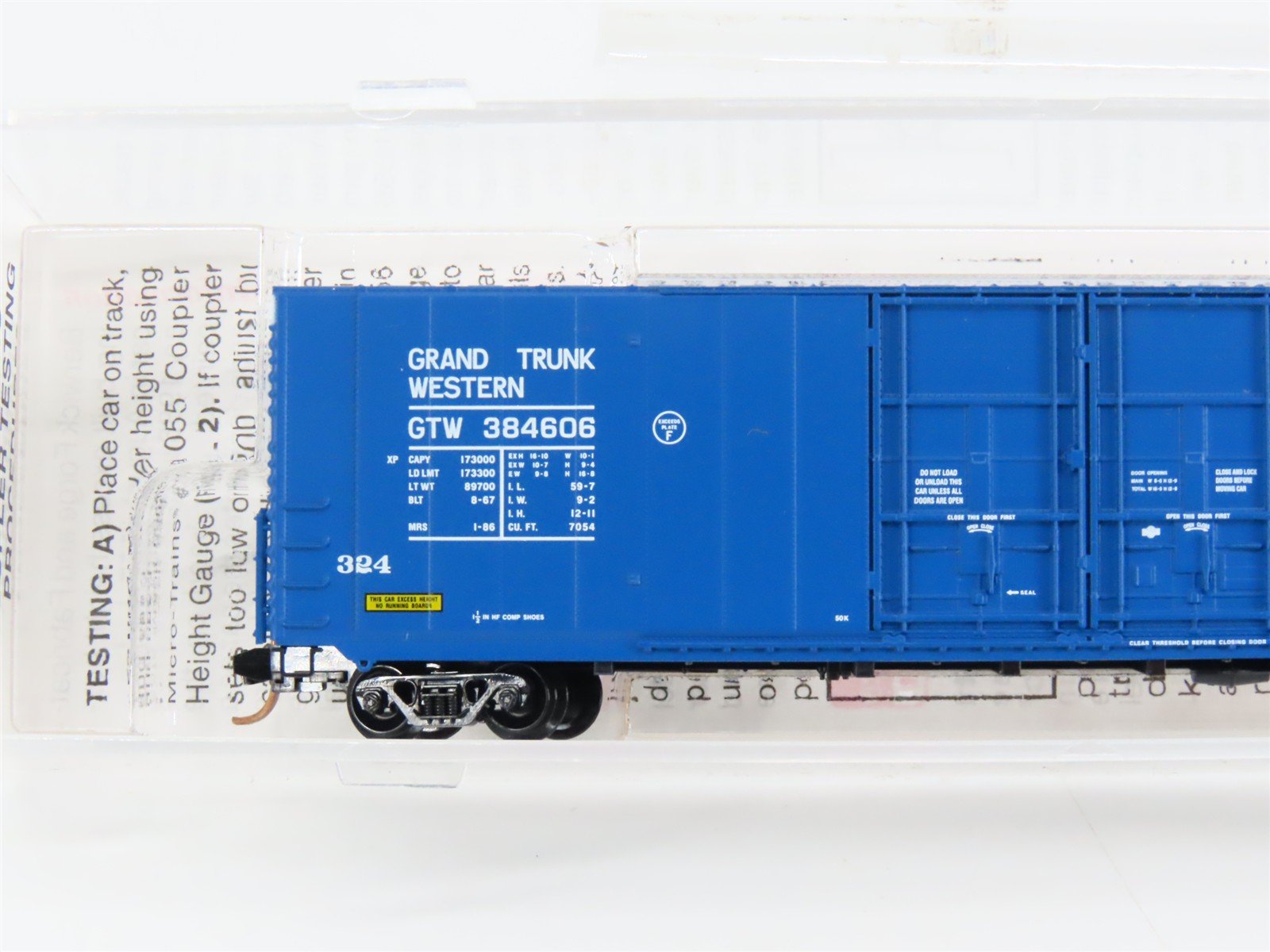N Scale Micro-Trains 102080 GTW Grand Trunk Western 60' Box Car 384606 RTR