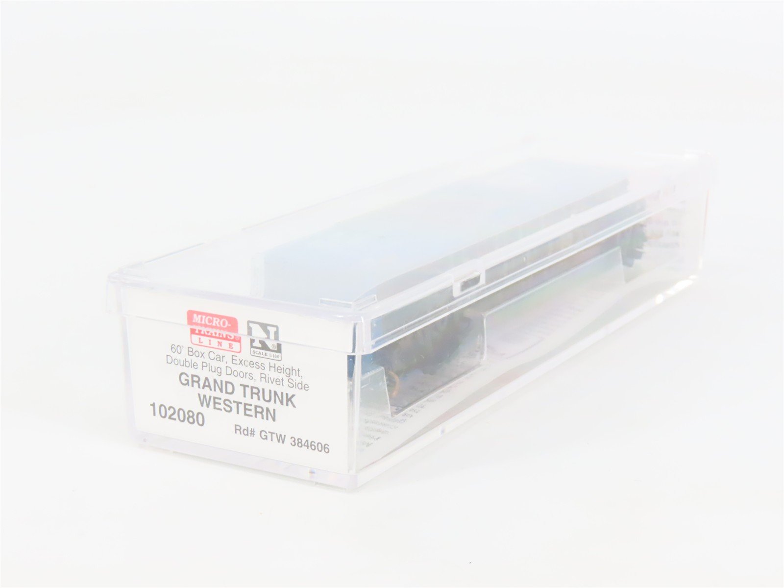 N Scale Micro-Trains 102080 GTW Grand Trunk Western 60' Box Car 384606 RTR