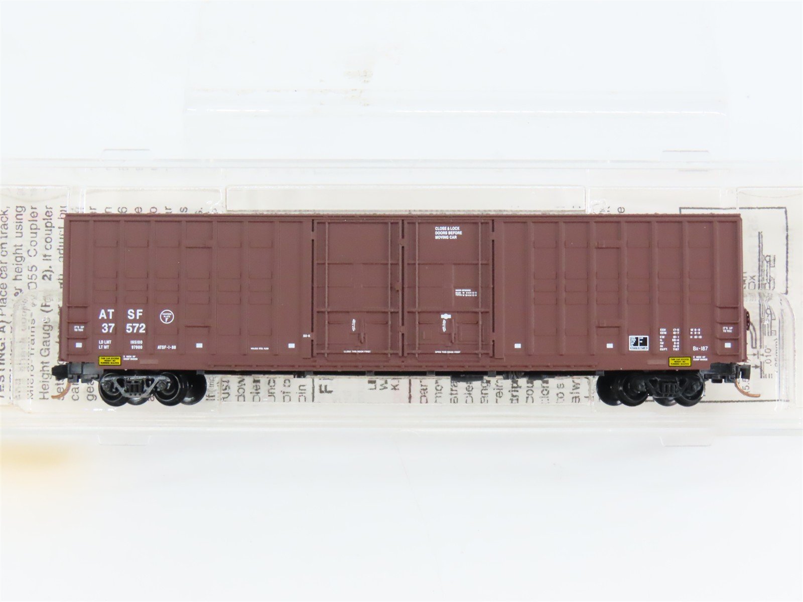 N Scale Micro-Trains 103050 ATSF Santa Fe 60' Box Car 37572 RTR