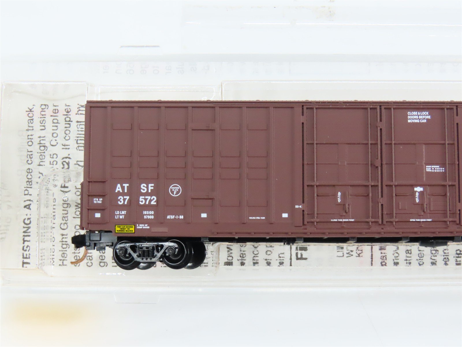 N Scale Micro-Trains 103050 ATSF Santa Fe 60' Box Car 37572 RTR