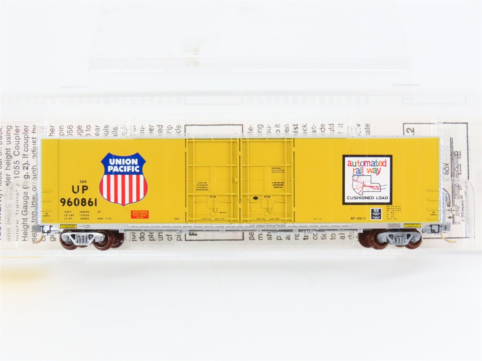 N Scale Micro-Trains 102020 UP Union Pacific 60' Box Car 960861 RTR