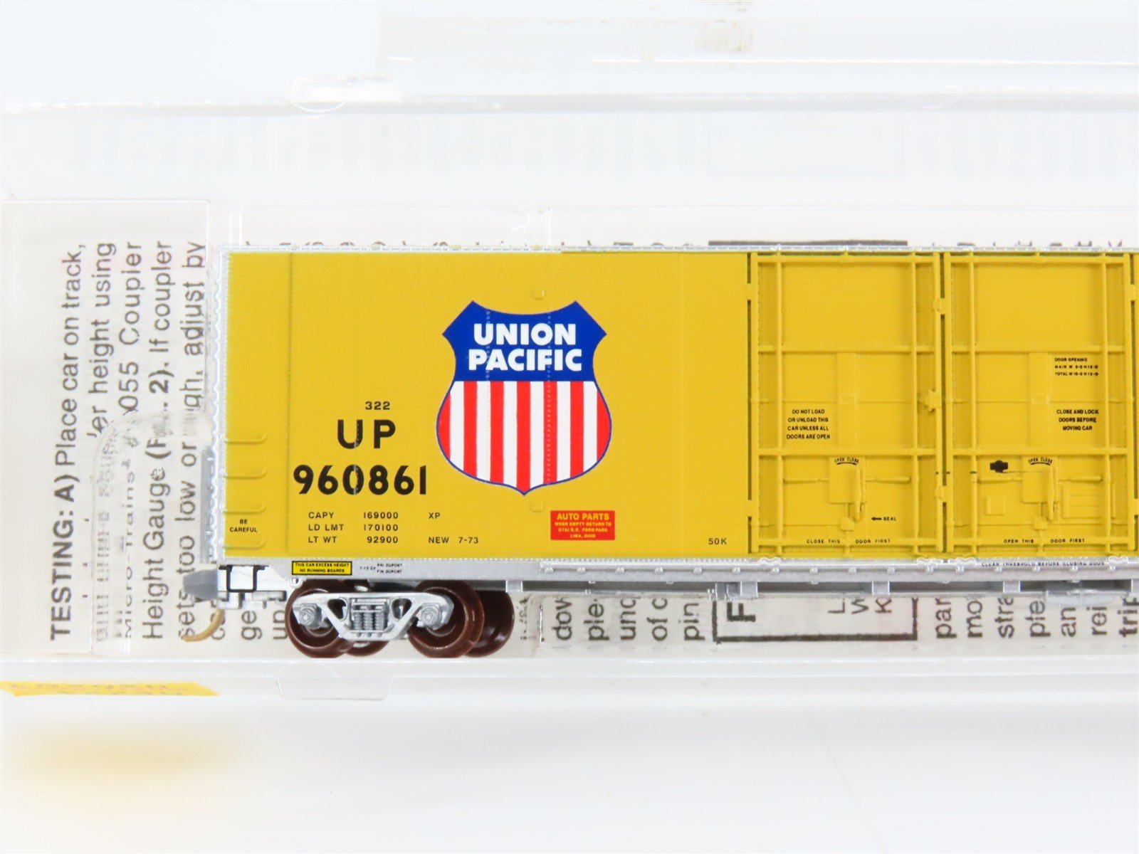 N Scale Micro-Trains 102020 UP Union Pacific 60' Box Car 960861 RTR