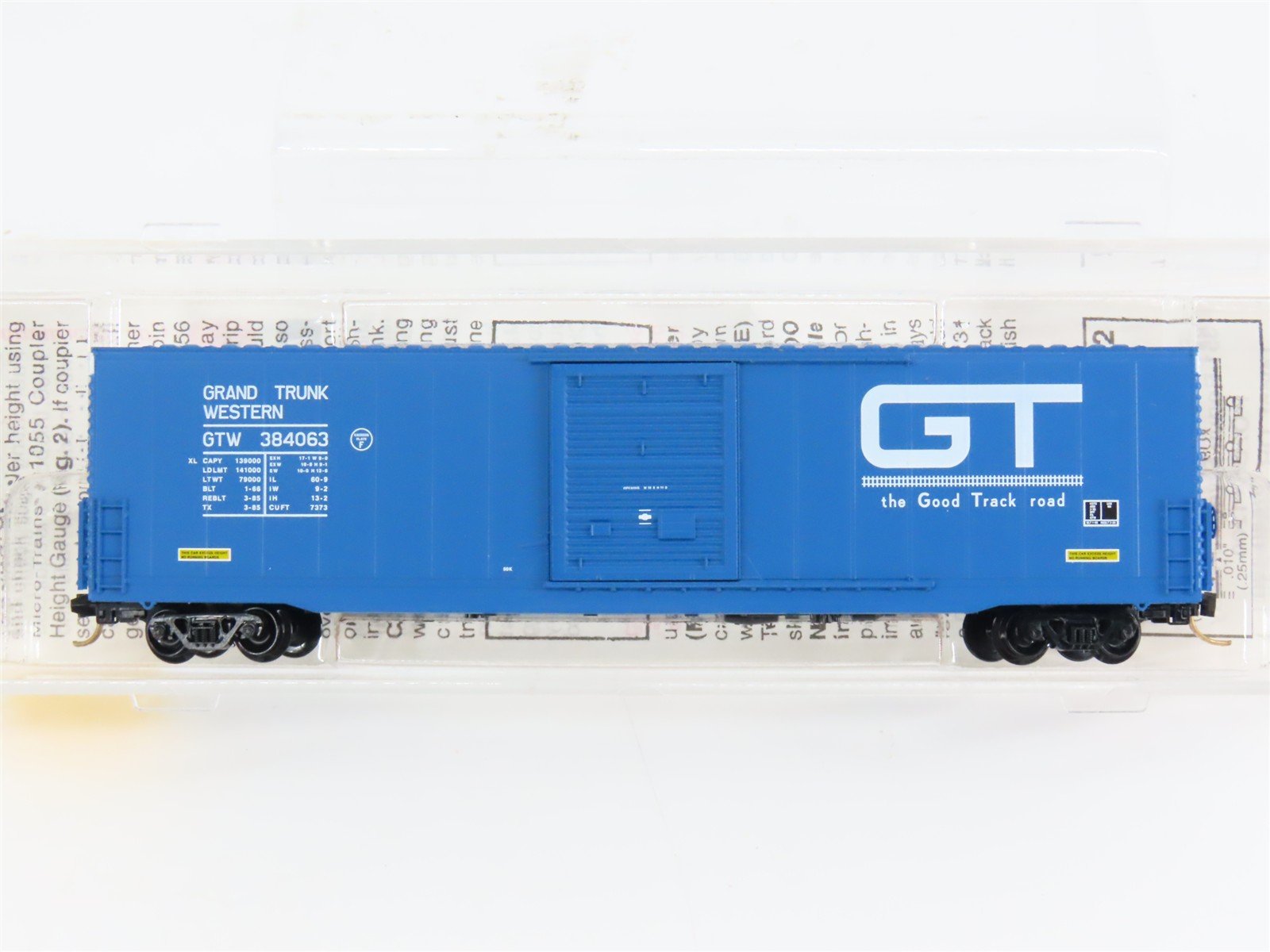 N Scale Micro-Trains 104010 GTW Grand Trunk Western 60' Box Car 384063 RTR