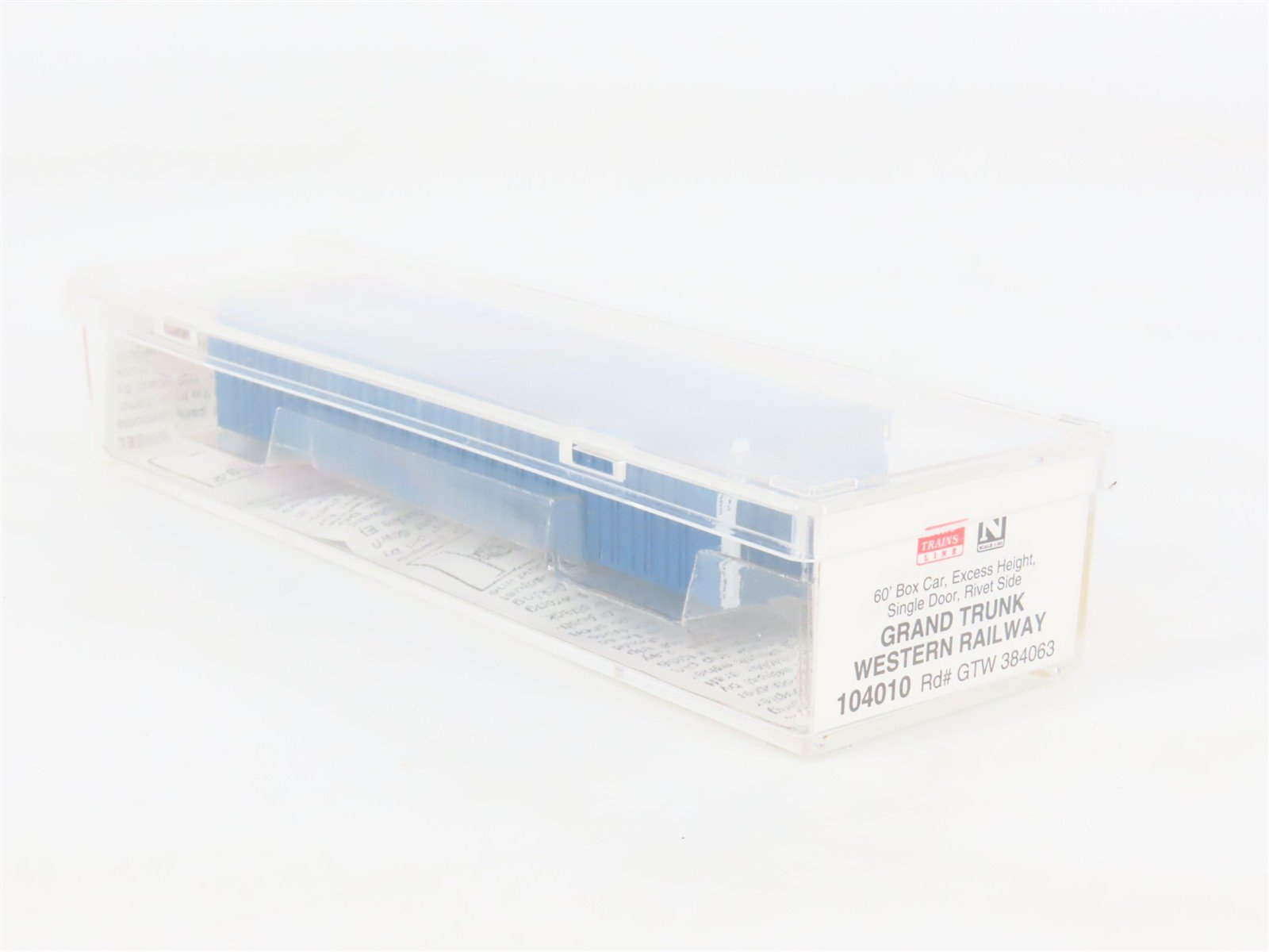 N Scale Micro-Trains 104010 GTW Grand Trunk Western 60' Box Car 384063 RTR