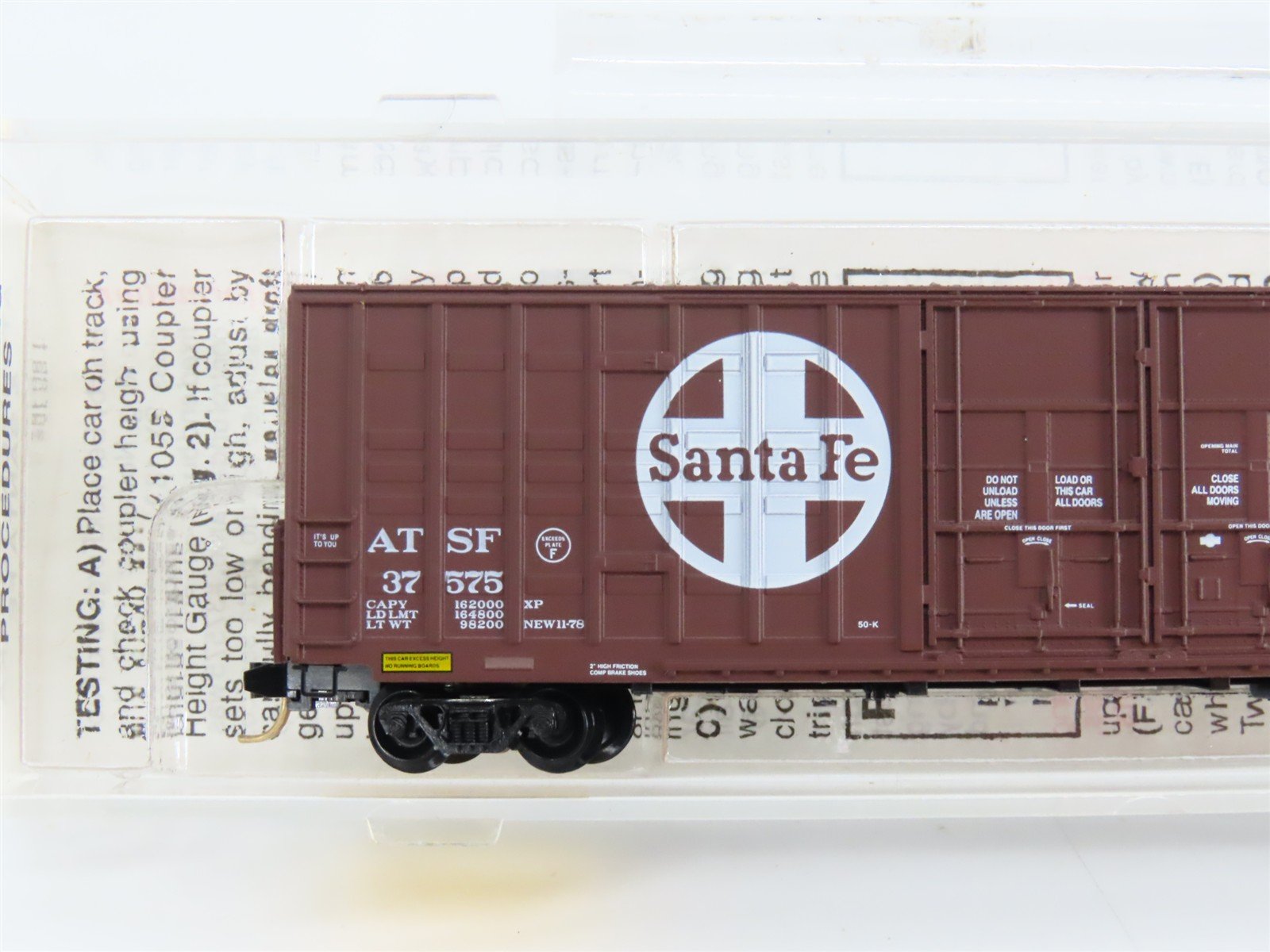 N Scale Micro-Trains 103030 ATSF Santa Fe 60' Box Car 37575 RTR