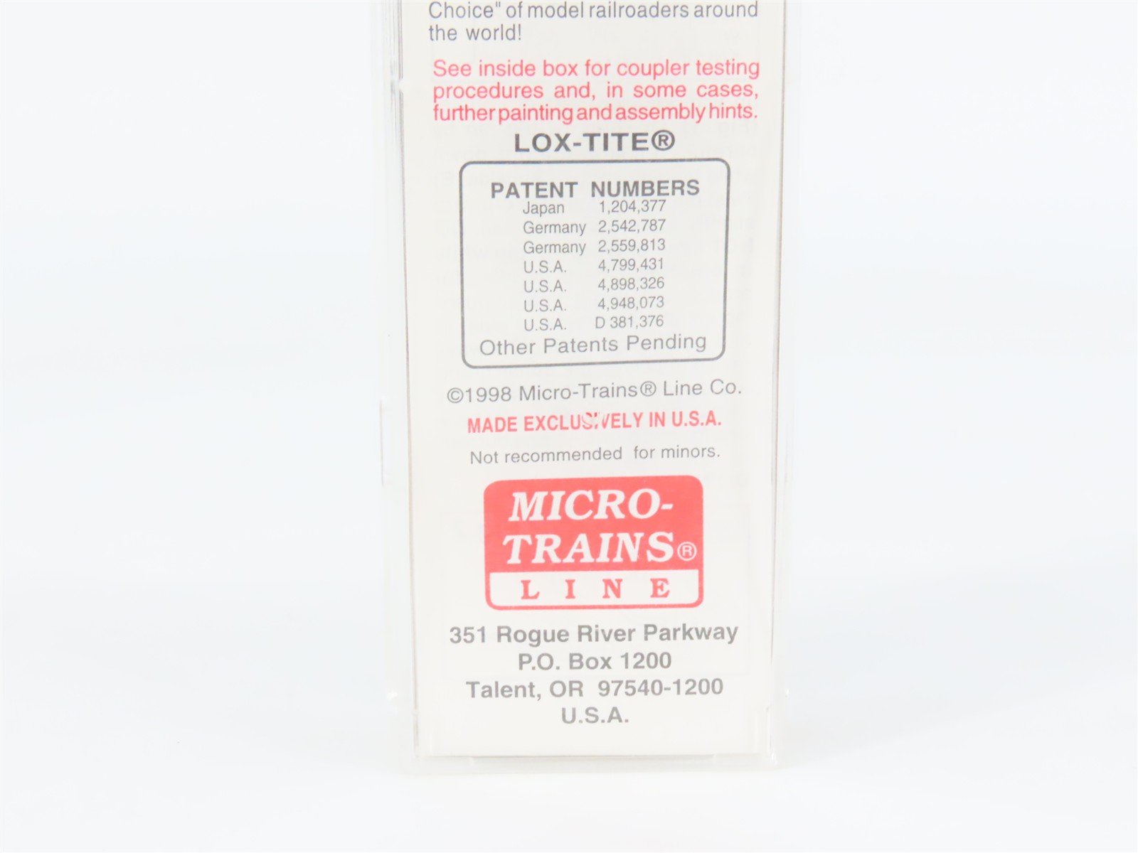 N Scale Micro-Trains 103030 ATSF Santa Fe 60' Box Car 37575 RTR