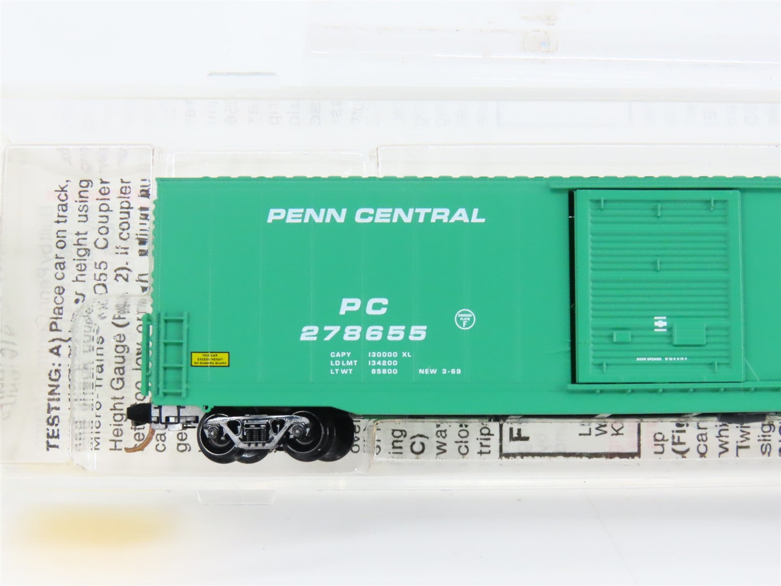 N Scale Micro-Trains 104020 PC Penn Central 60' Box Car 278655 RTR