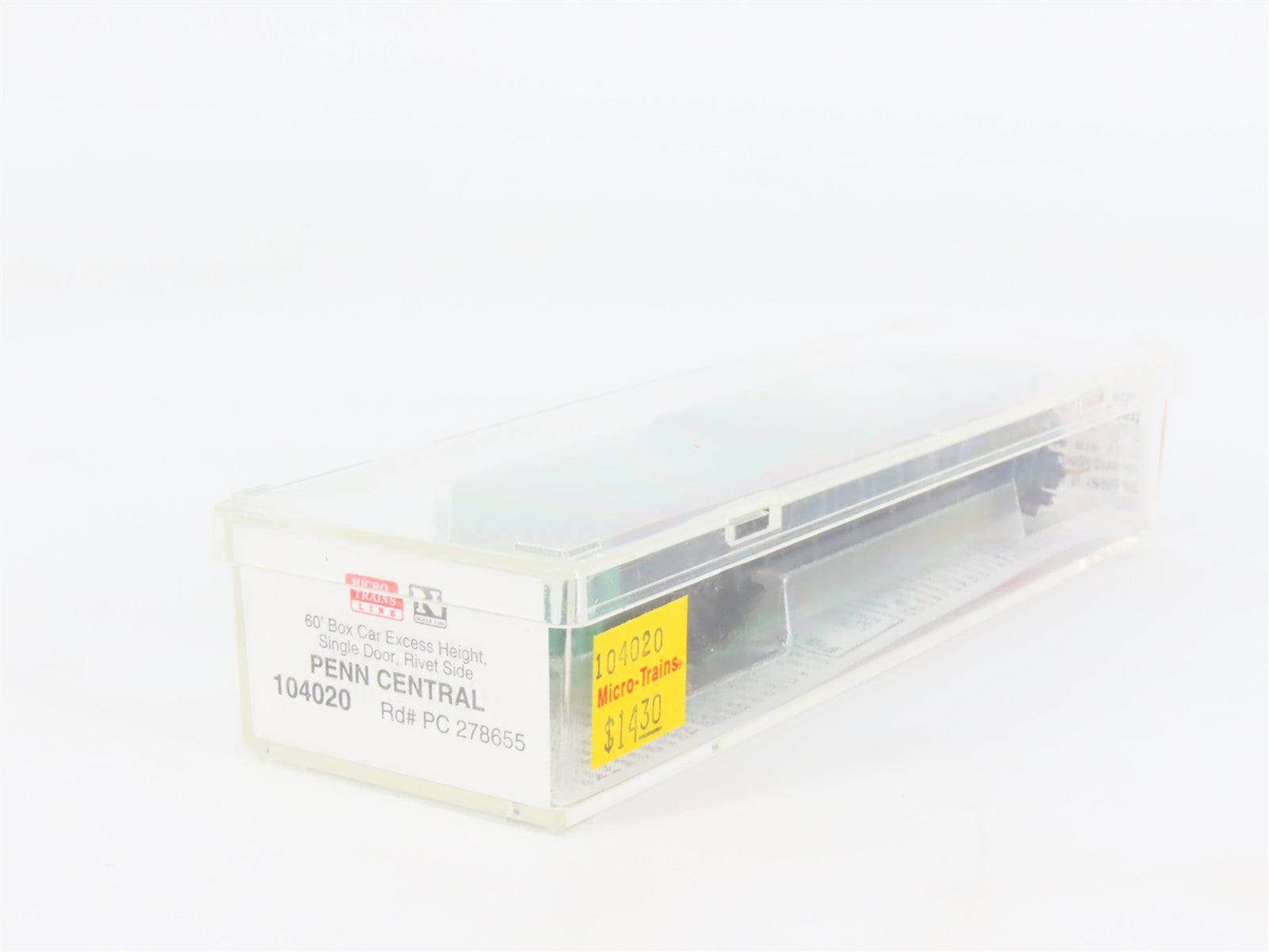 N Scale Micro-Trains 104020 PC Penn Central 60' Box Car 278655 RTR