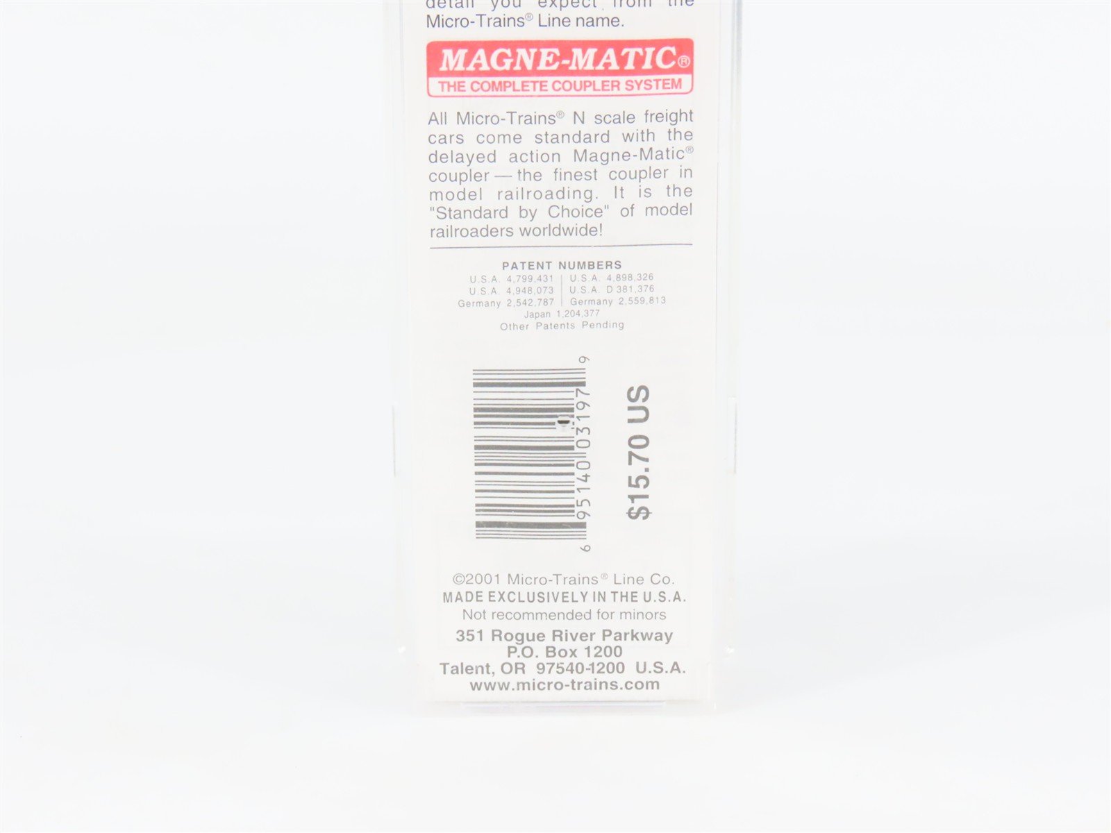 N Scale Micro-Trains 54120 ACL Atlantic Coast Line 61' Bulkhead Flat Car RTR